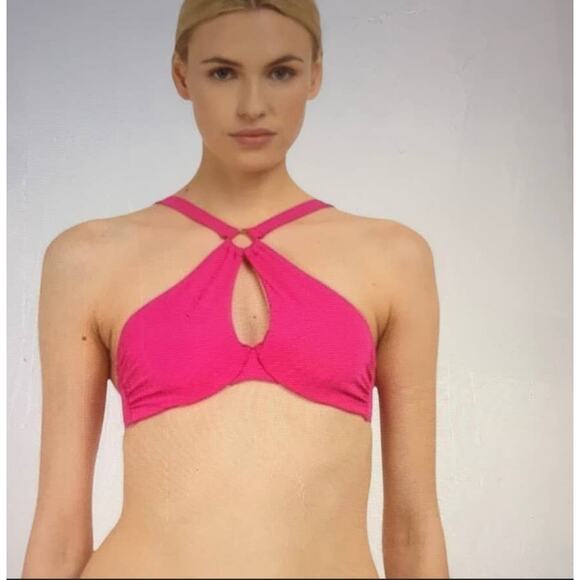 L'Agent Agent Provocateur Adrina Pink Bikini Top - S - Picture 1 of 5